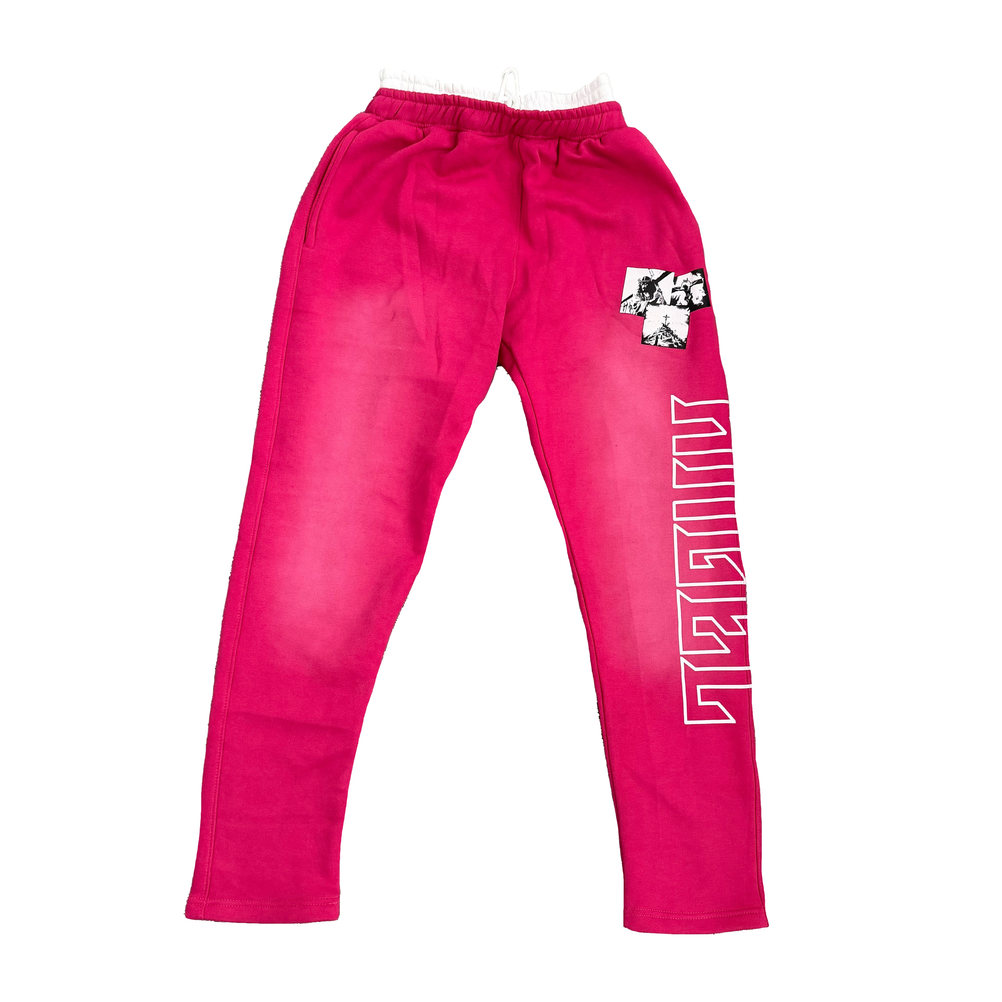 Angel Cross Pants Pink