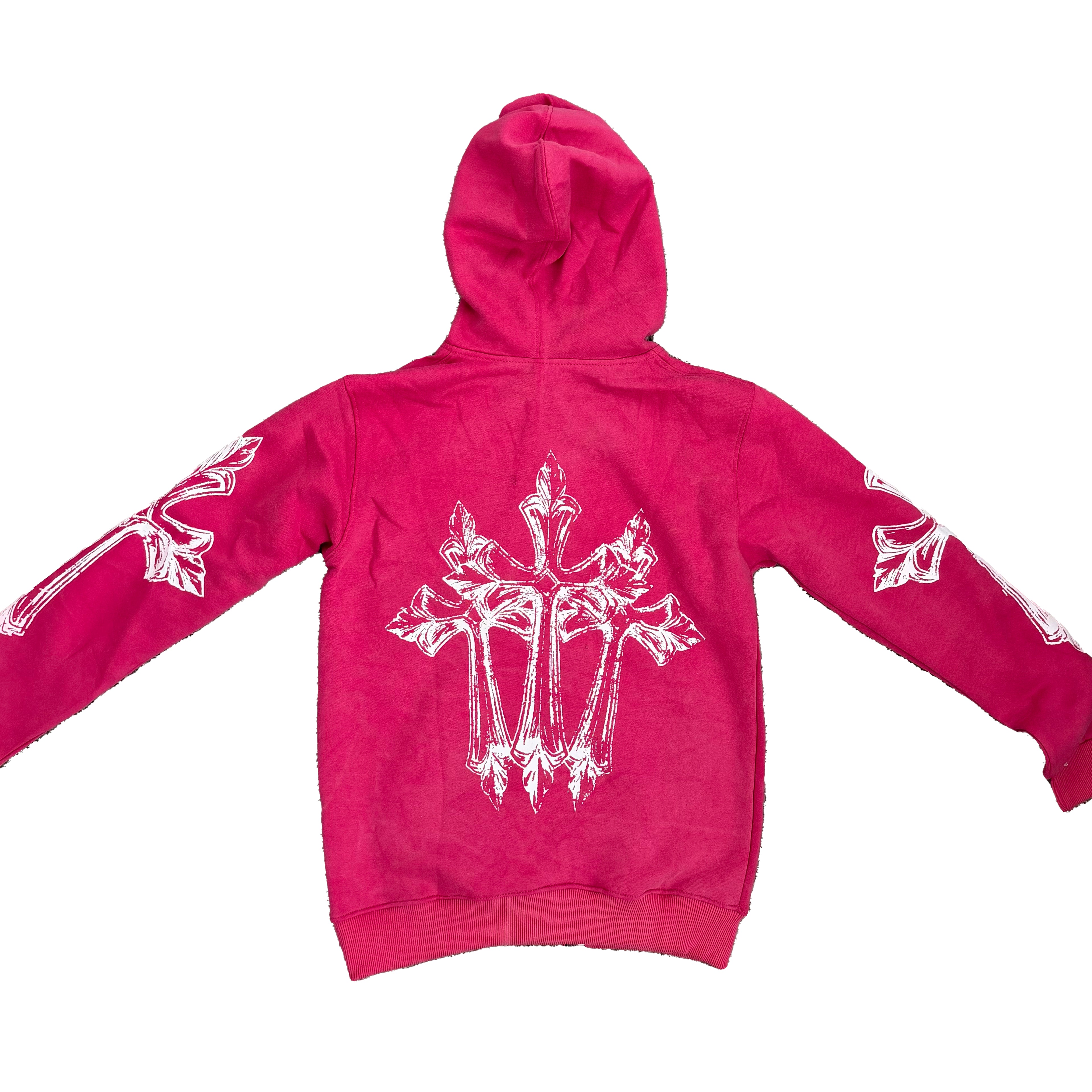 Angel Cross Hoodie Pink